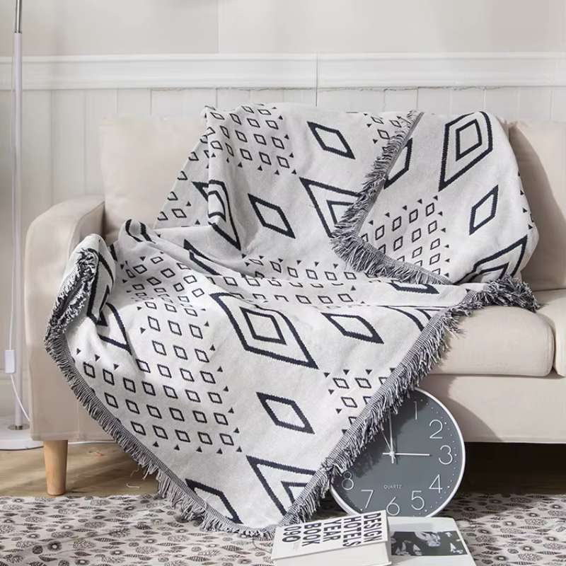 Black And White Diamond Blanket